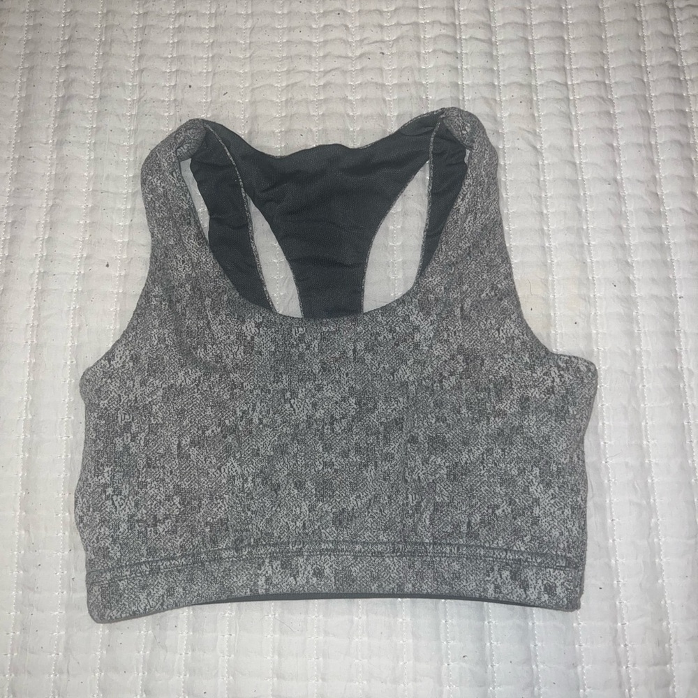 Gray Sports Bra